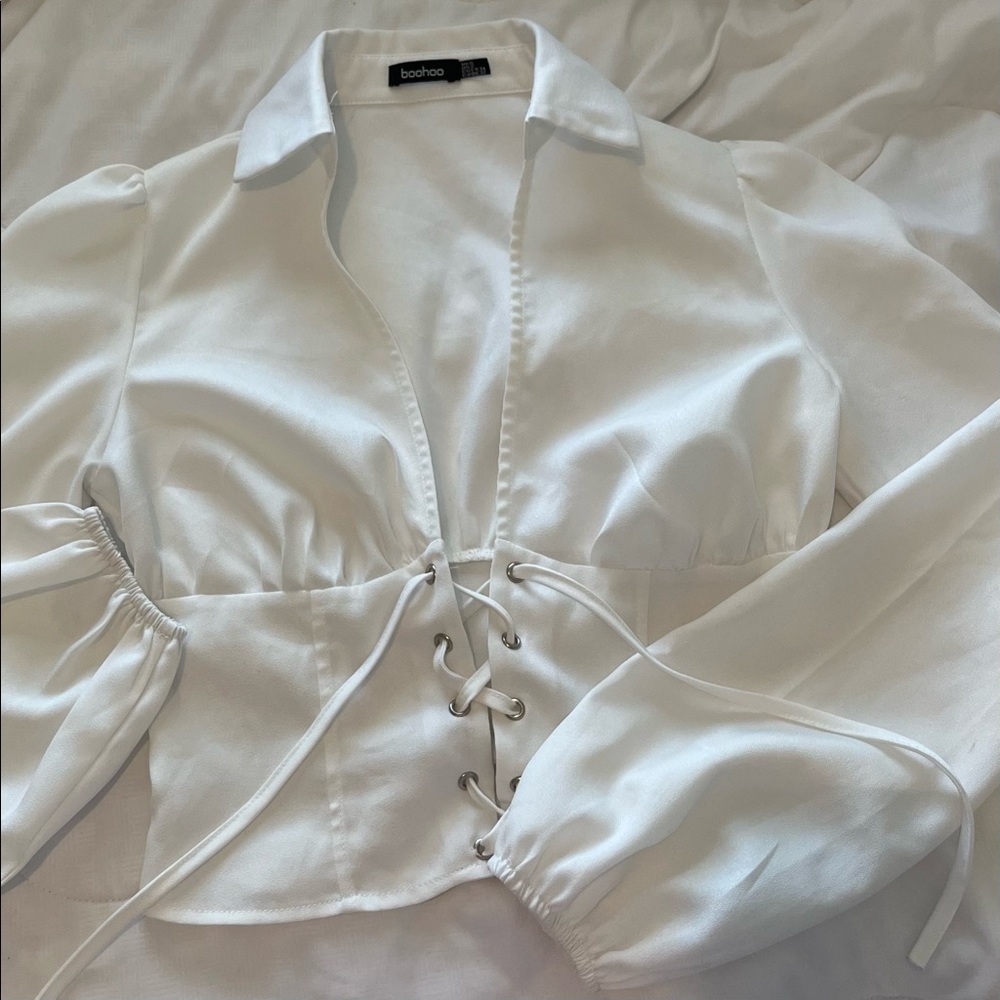 Sexy business shirt with corset